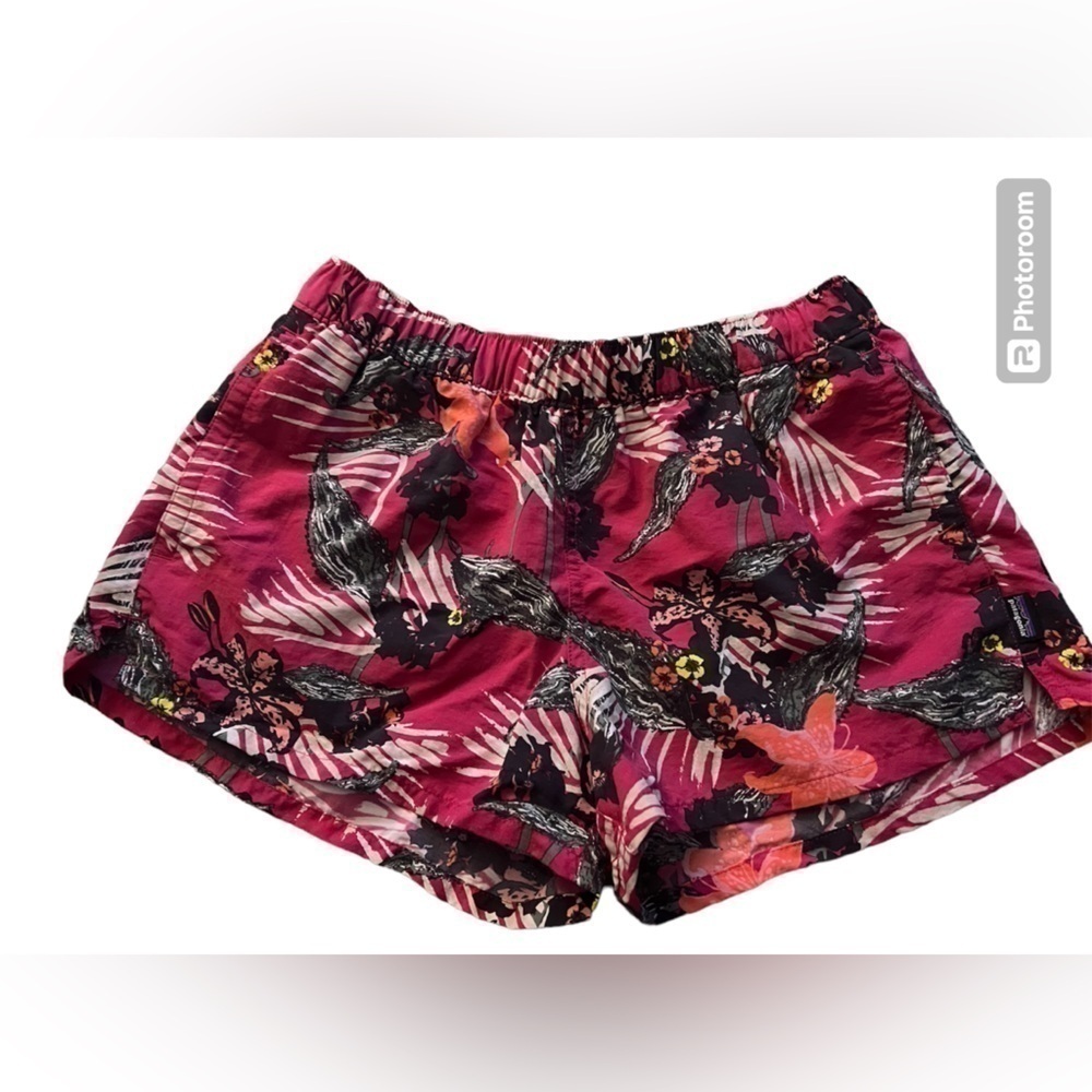 Patagonia Barely Baggies Kelp Garden print small